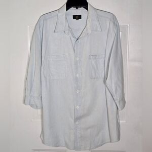 Club Room Light Blue Collared Button Shirt XXL